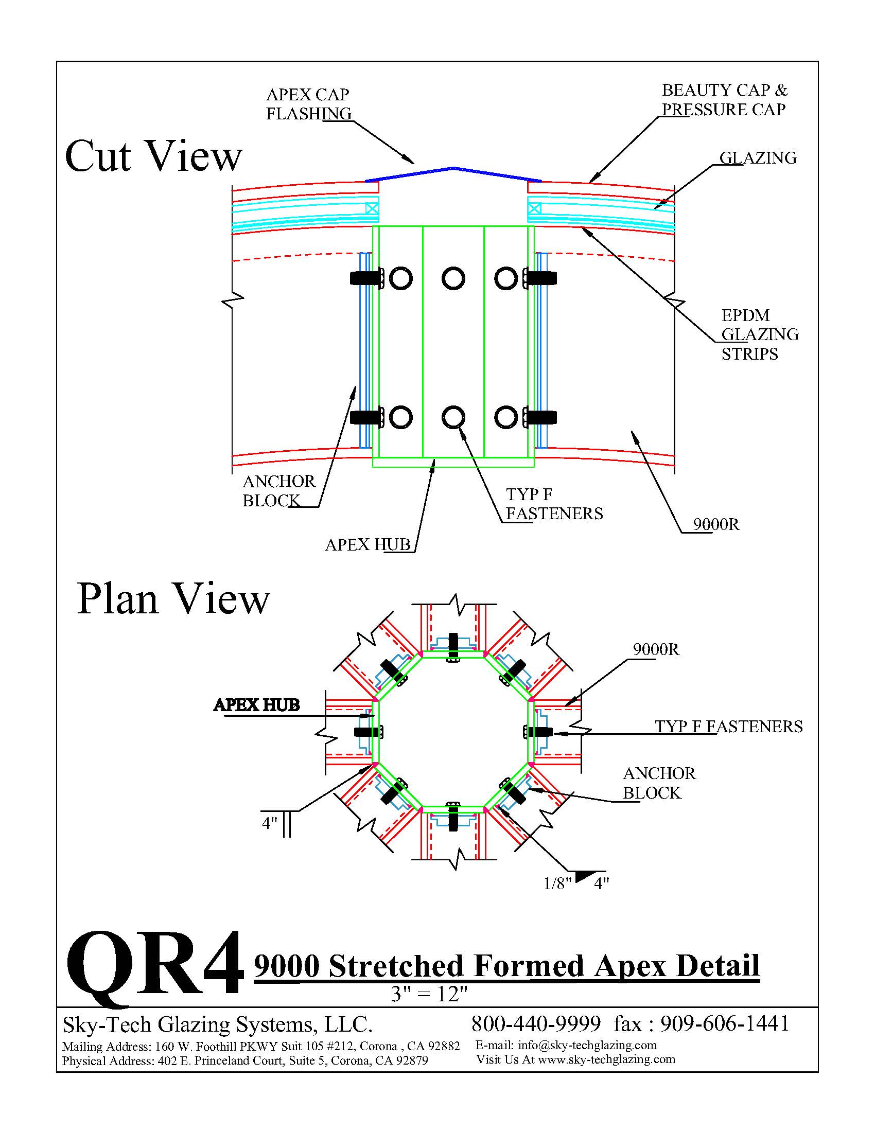 QR4 9000 Stretched Formed Apex Detail
