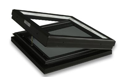 Curb Mounted Glass Operable Clear over Low-E Skylight
