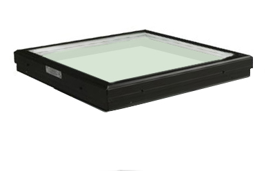 Curb Mounted Flat Glass Clear over White Skylight