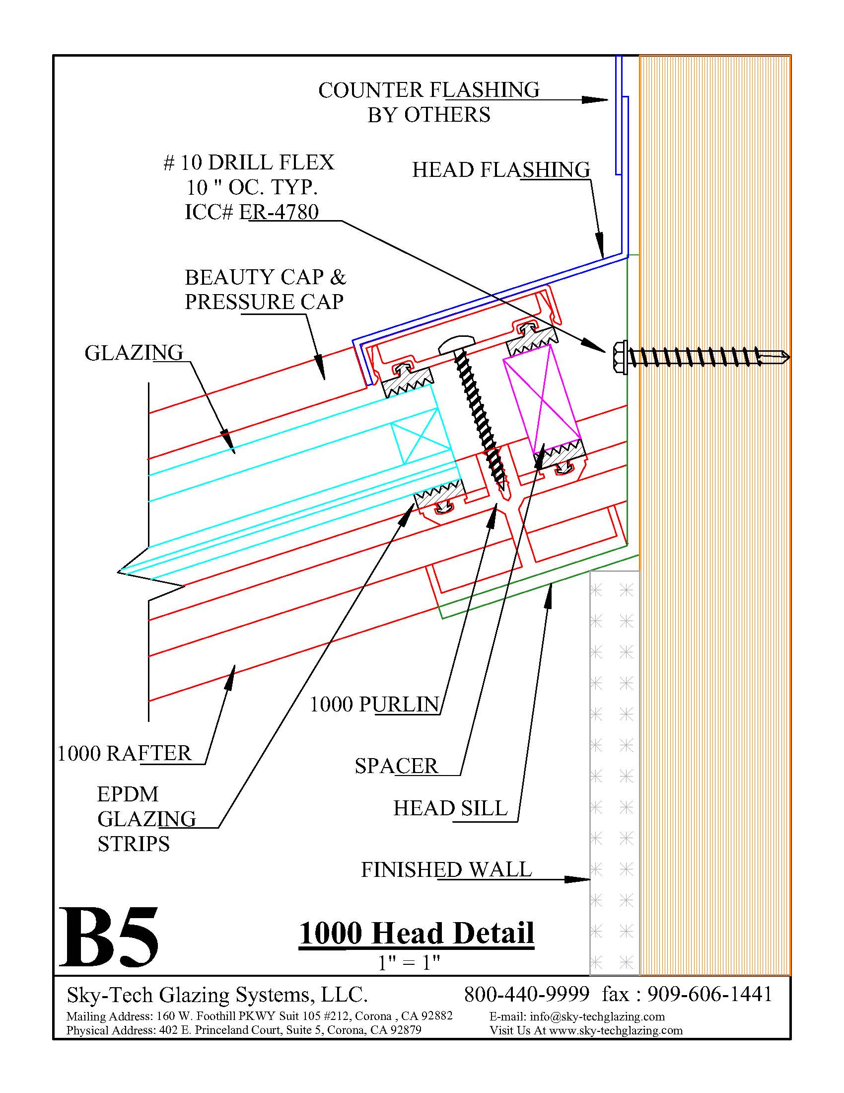 B5 1000 Head Detail