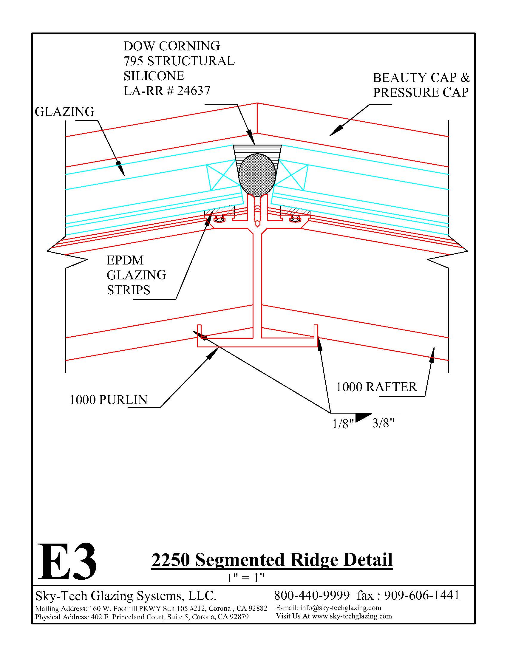 E3 2250 Segmented Ridge Detail