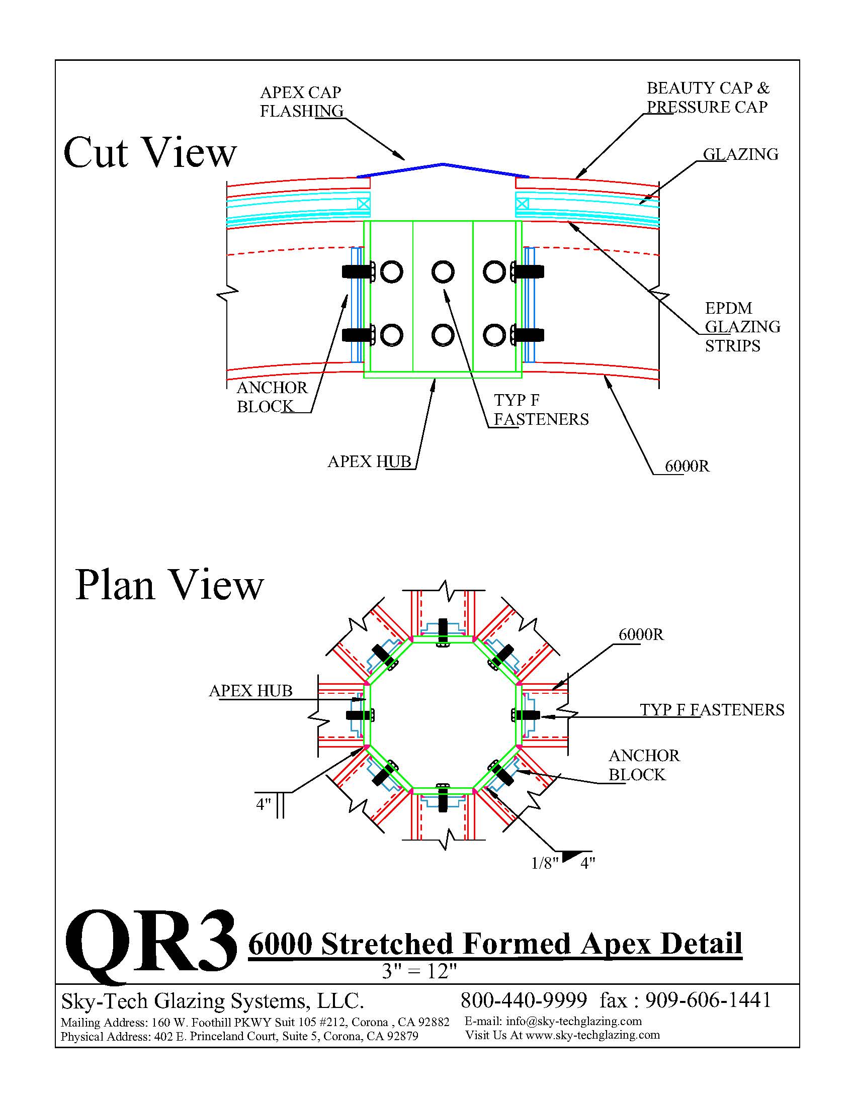 QR3 6000 Stretched Formed Apex Detail
