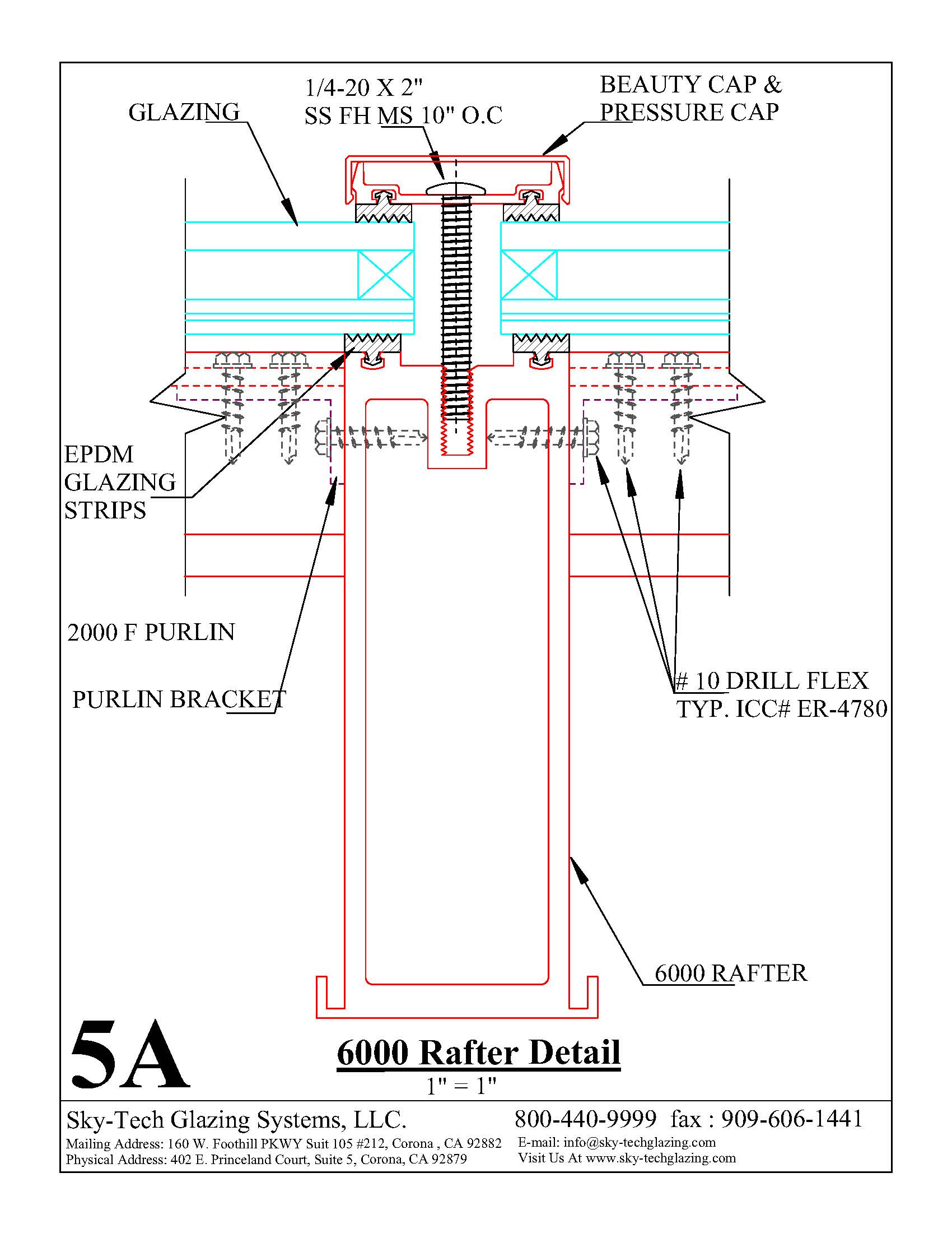 5A 6000 Rafter Detail