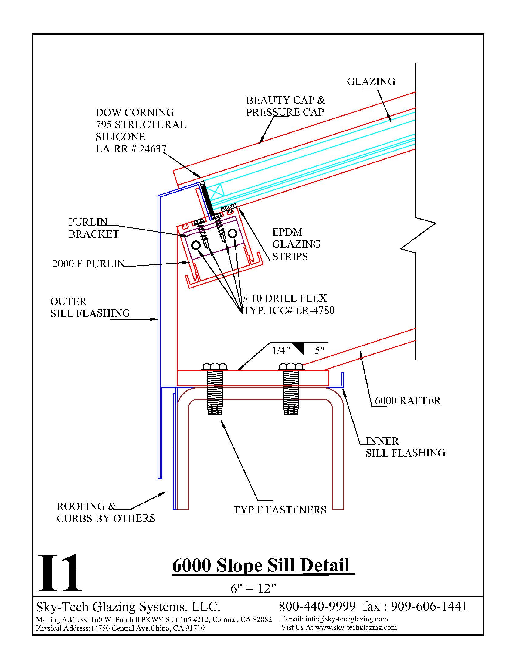 I1 6000 Slope Sill Detail