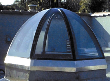 Bent Glass Half Dome Skylgiht